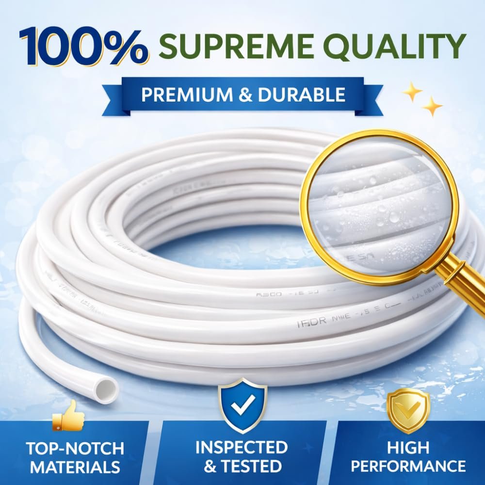 RO Pipe 1/4 Inch (5 Meter) | Food Grade Tube for Water Purifier | Compatible with RO Systems | Leak-Proof & Durable