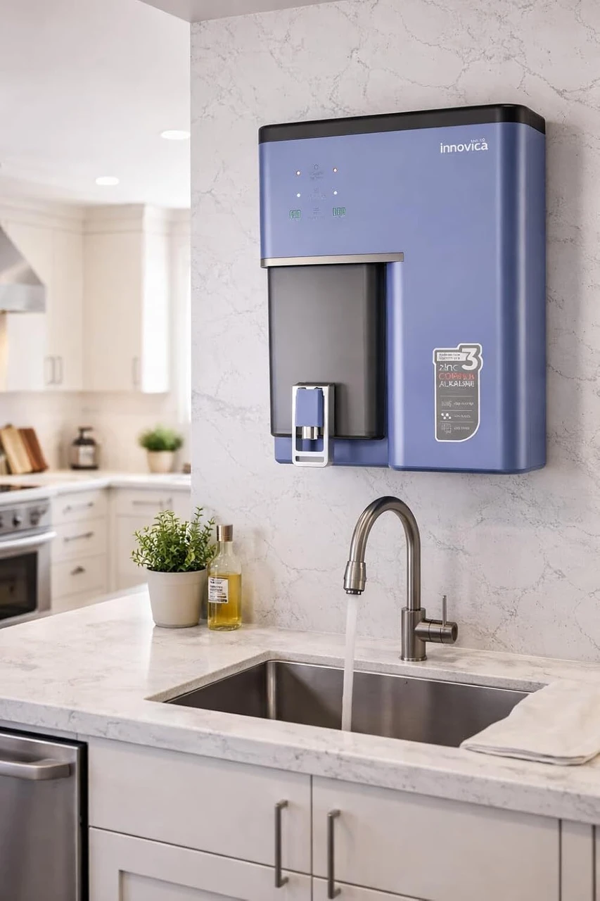 Aqua Innovica RO Water purifier 10 L RO + UV + UF + Minerals + TDS Control Water Purifier (Blue)