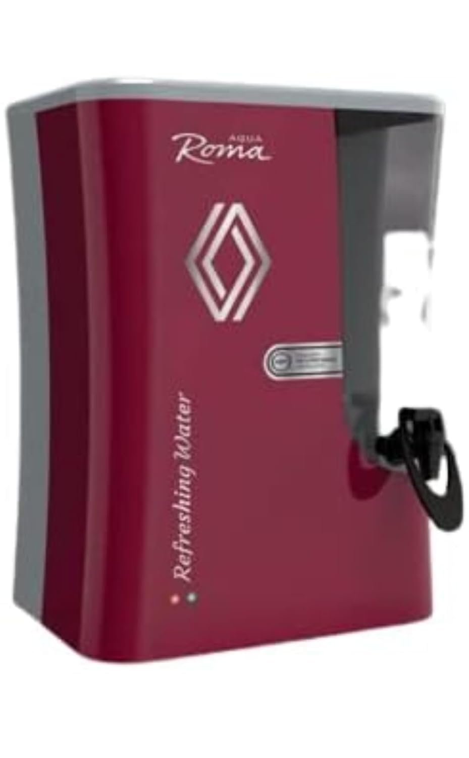 Aqua Roma Water Purifier with RO + Active Copper + Alkaline gives Pure Mineral Water | LED Indicator | Storage 9 Ltr | Capacity 15 Ltr Per Hr. | 8 stage Purification Technology || Cherry Red