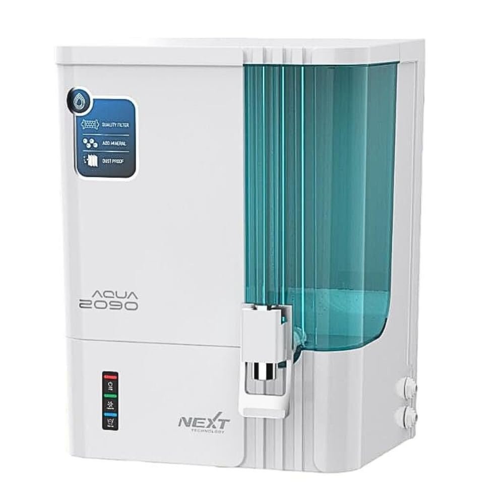 Aqua 2090 NXT Ultrasaver Water Purifier with RO+3IN1 Copper with Alkaline | 9 Stage Purification | Capacity 18 Ltr Per Hr. | UV Tank LED | Glorious Green (RO+COPPER)